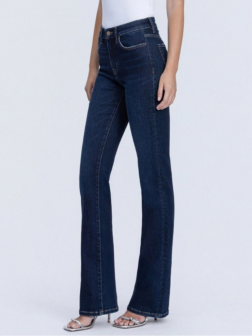 Express Women's Dark Indigo Bootcut Jeans - Picture 5 of 6